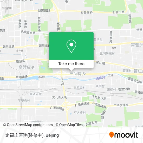 定福庄医院(装修中) map
