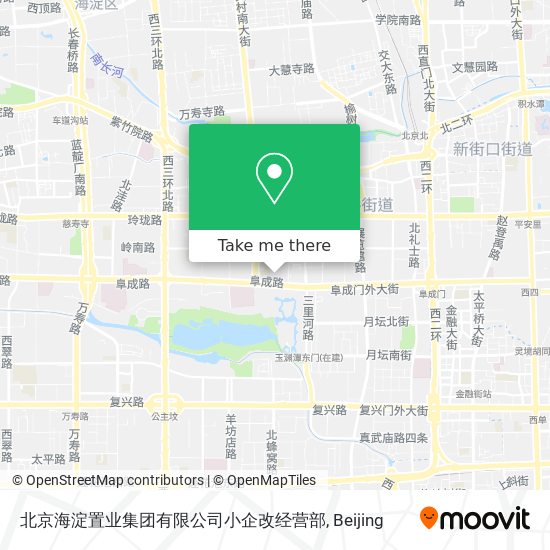 北京海淀置业集团有限公司小企改经营部 map