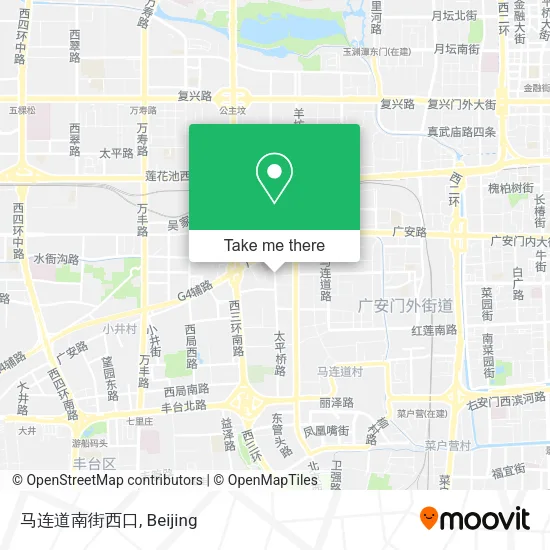马连道南街西口 map