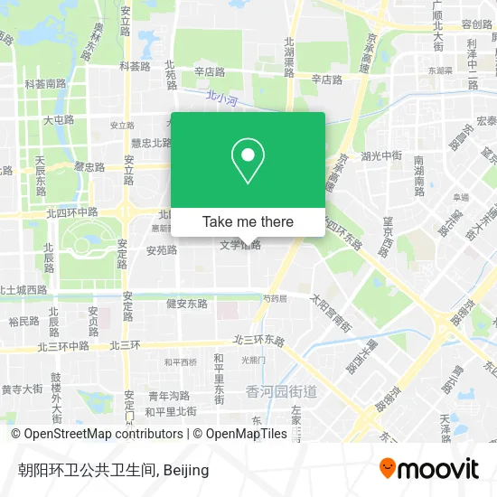 朝阳环卫公共卫生间 map