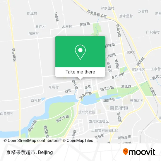 京精果蔬超市 map