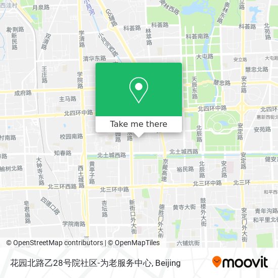花园北路乙28号院社区-为老服务中心 map