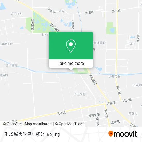 孔雀城大学里售楼处 map