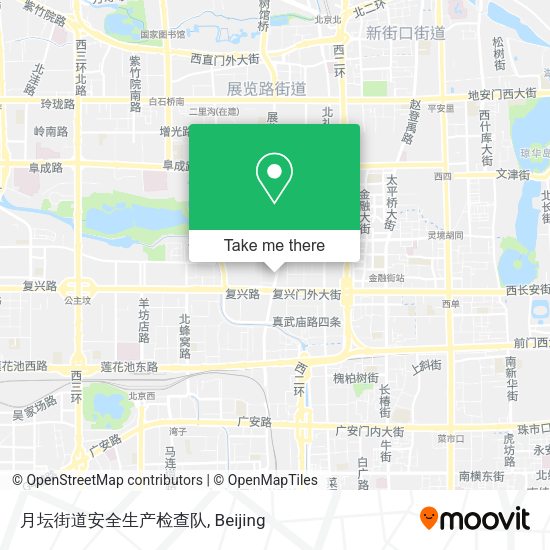 月坛街道安全生产检查队 map
