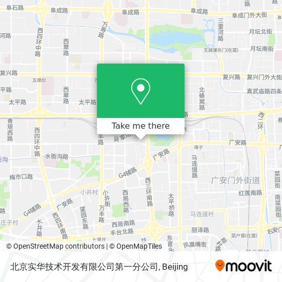北京实华技术开发有限公司第一分公司 map