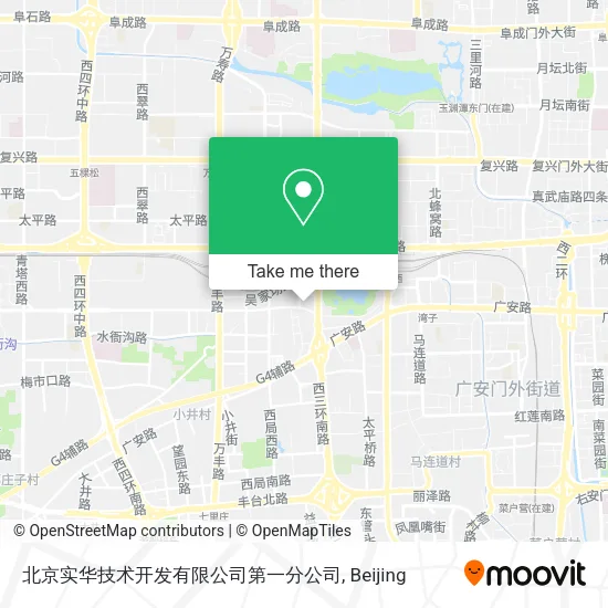 北京实华技术开发有限公司第一分公司 map