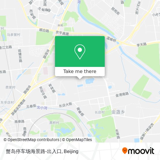 蟹岛停车场海景路-出入口 map