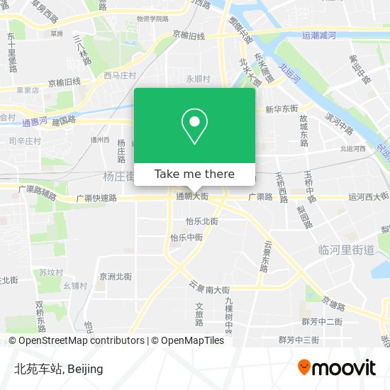 北苑车站 map
