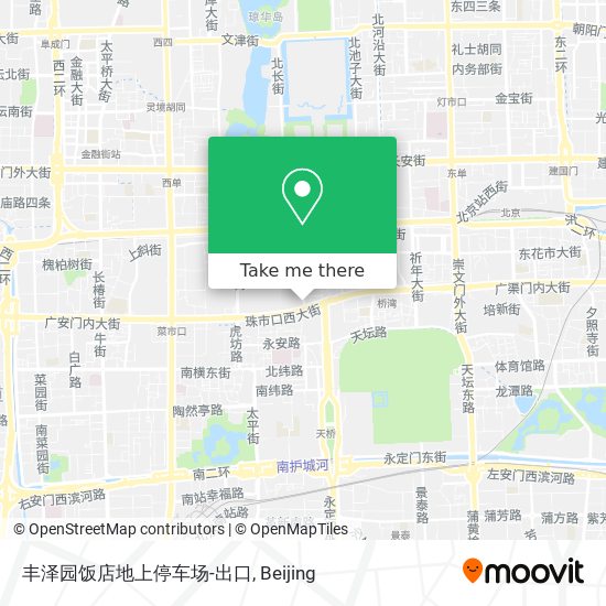 丰泽园饭店地上停车场-出口 map