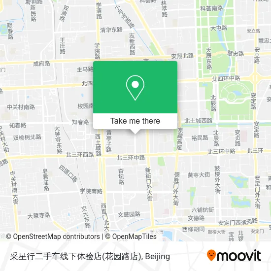 采星行二手车线下体验店(花园路店) map