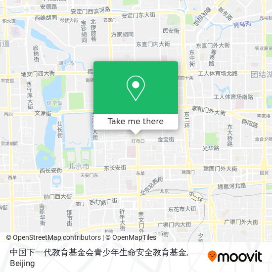 中国下一代教育基金会青少年生命安全教育基金 map