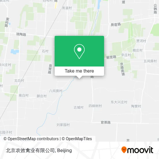 北京农效禽业有限公司 map