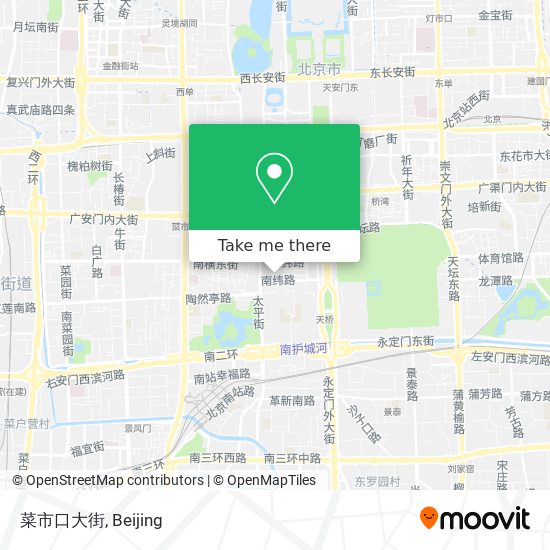 菜市口大街 map