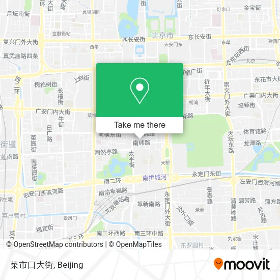菜市口大街 map
