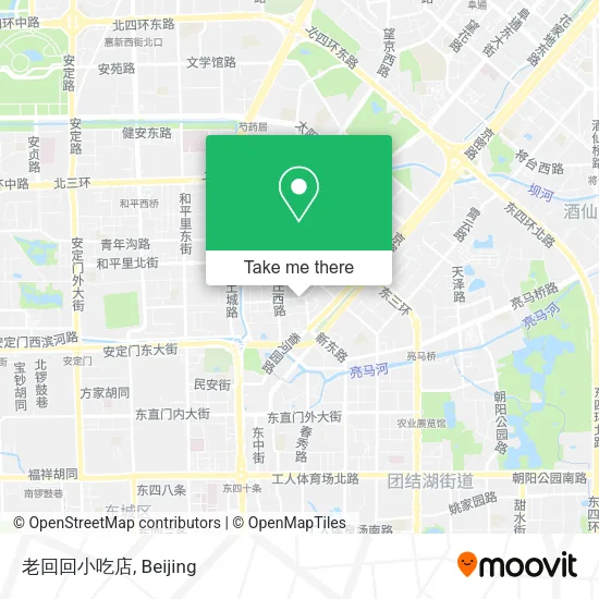 老回回小吃店 map