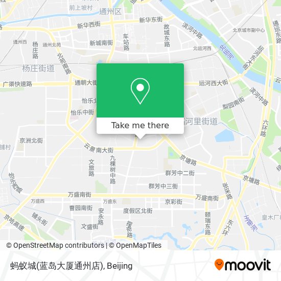 蚂蚁城(蓝岛大厦通州店) map