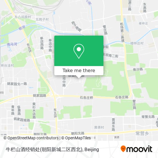 牛栏山酒经销处(朝阳新城二区西北) map