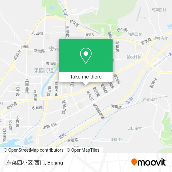 东菜园小区-西门 map
