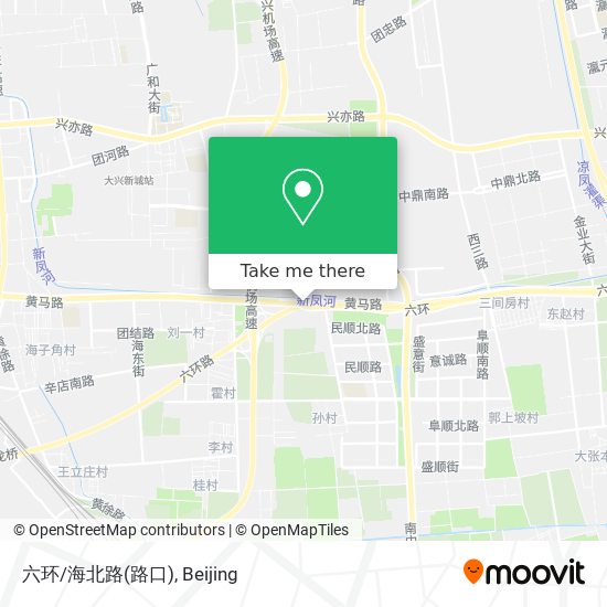六环/海北路(路口) map