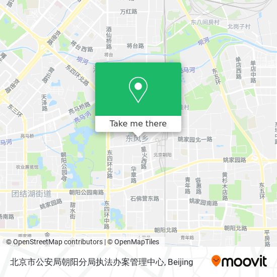 北京市公安局朝阳分局执法办案管理中心 map