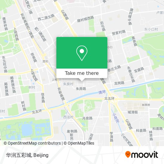 华润五彩城 map