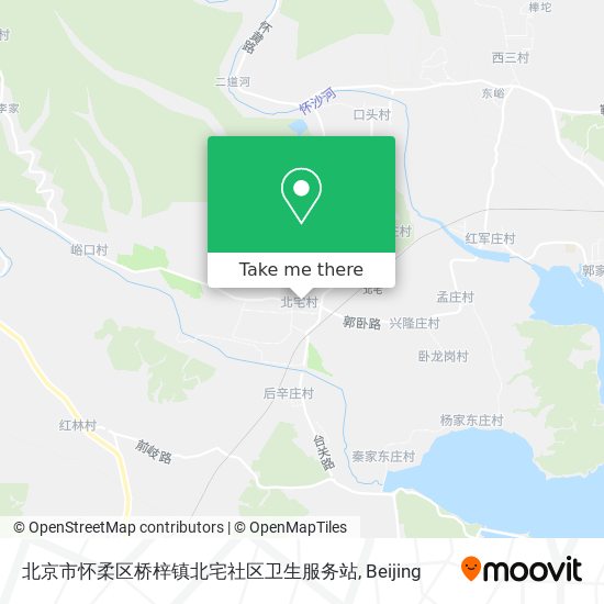 北京市怀柔区桥梓镇北宅社区卫生服务站 map