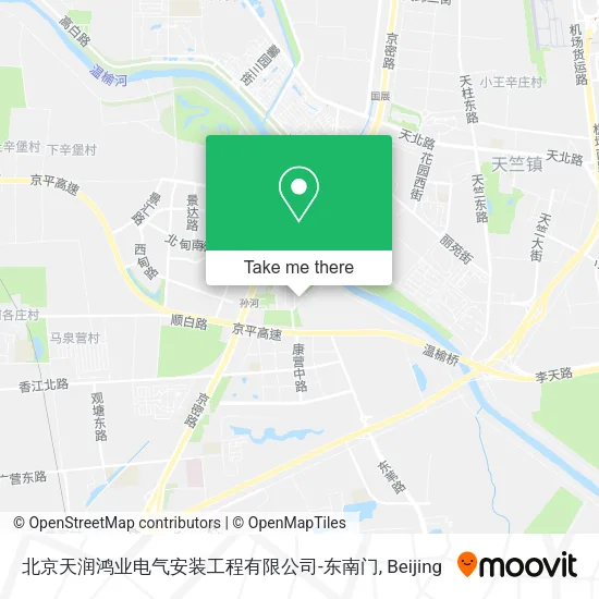 北京天润鸿业电气安装工程有限公司-东南门 map