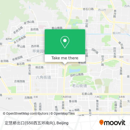 定慧桥出口(S50西五环南向) map