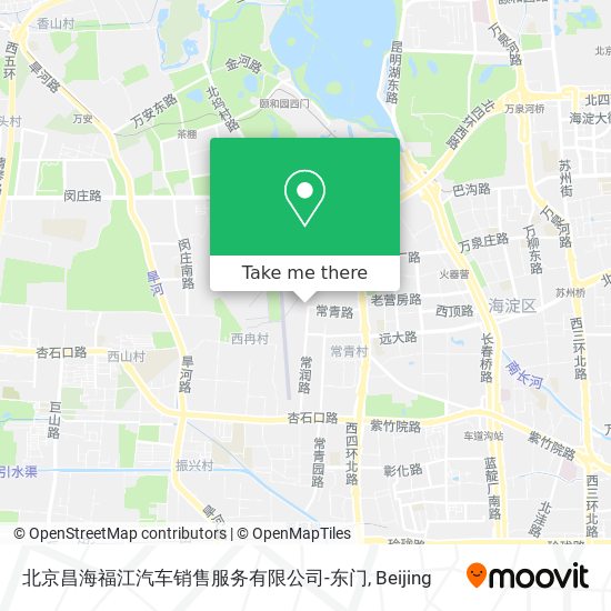 北京昌海福江汽车销售服务有限公司-东门 map