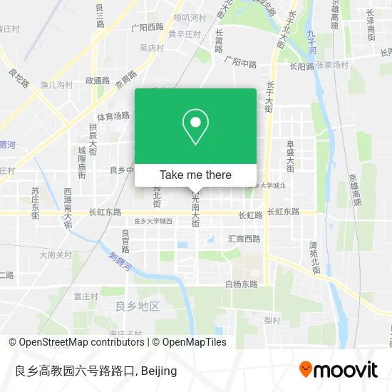 良乡高教园六号路路口 map