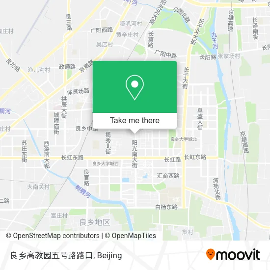 良乡高教园五号路路口 map