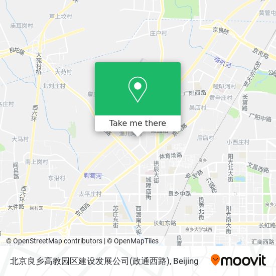 北京良乡高教园区建设发展公司(政通西路) map