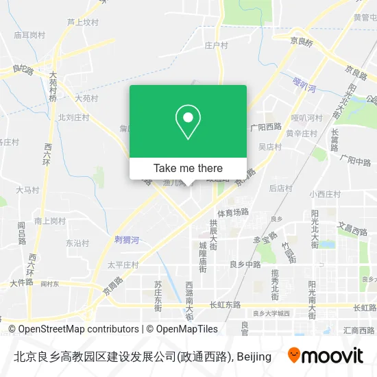 北京良乡高教园区建设发展公司(政通西路) map