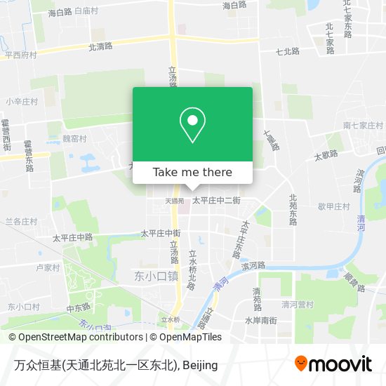 万众恒基(天通北苑北一区东北) map