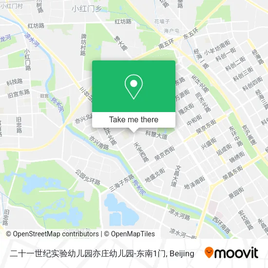 二十一世纪实验幼儿园亦庄幼儿园-东南1门 map