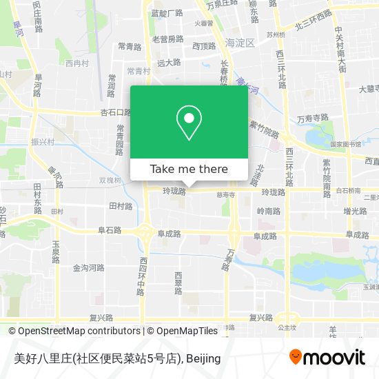 美好八里庄(社区便民菜站5号店) map