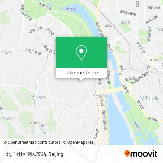 北厂社区便民菜站 map