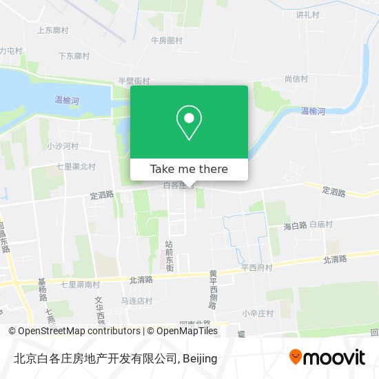 北京白各庄房地产开发有限公司 map