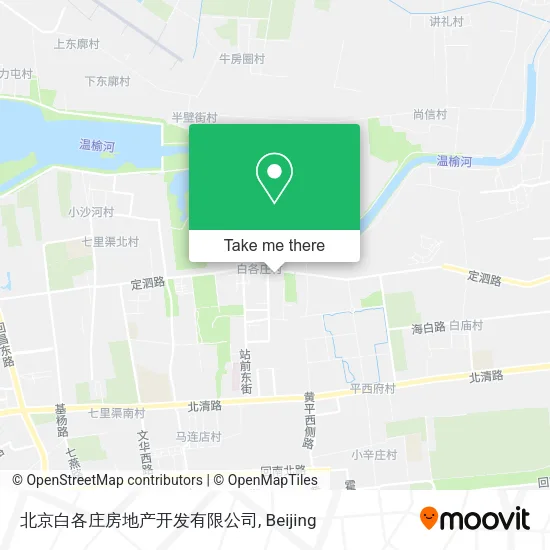 北京白各庄房地产开发有限公司 map