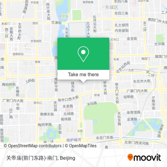 关帝庙(前门东路)-南门 map