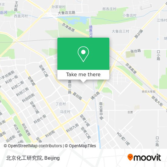 北京化工研究院 map