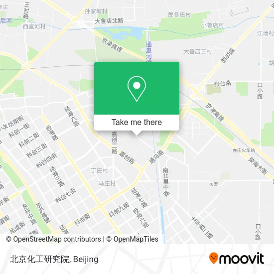 北京化工研究院 map