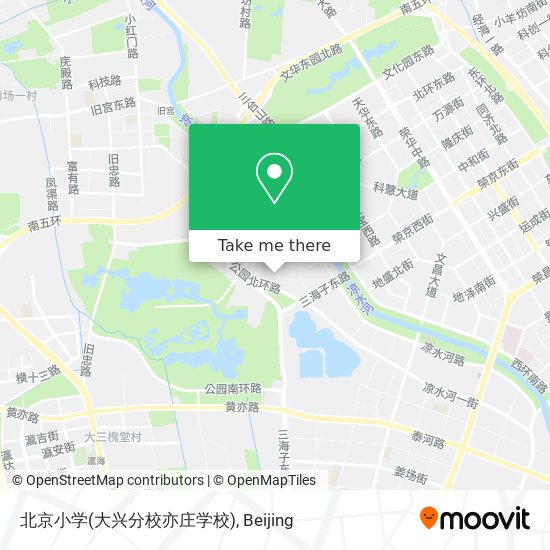 北京小学(大兴分校亦庄学校) map