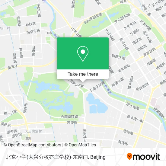 北京小学(大兴分校亦庄学校)-东南门 map
