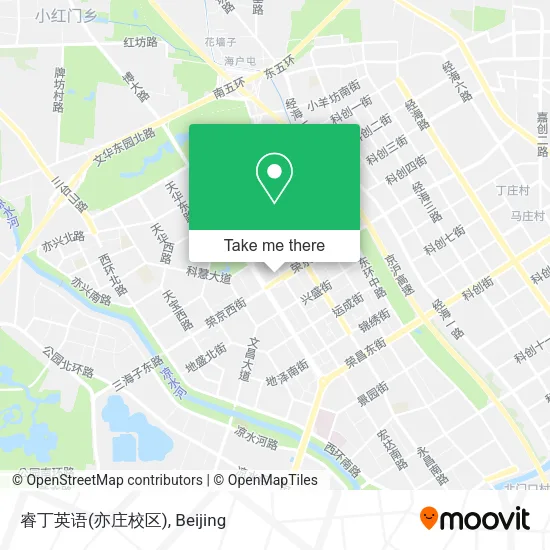 睿丁英语(亦庄校区) map