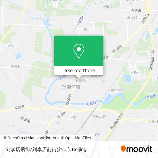 刘李店后街/刘李店前街(路口) map