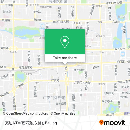 亮迪KTV(莲花池东路) map