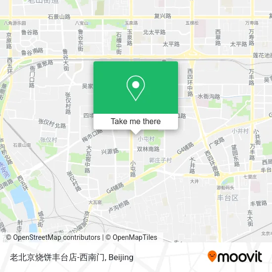 老北京烧饼丰台店-西南门 map
