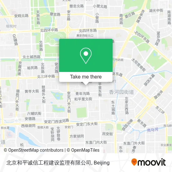 北京和平诚信工程建设监理有限公司 map