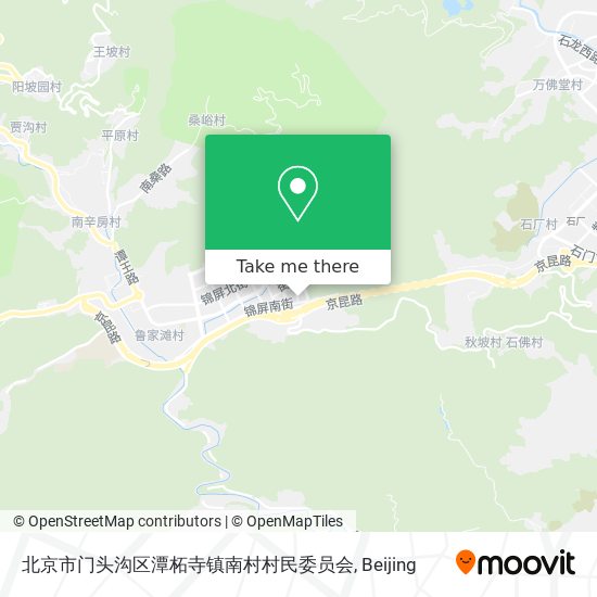 北京市门头沟区潭柘寺镇南村村民委员会 map